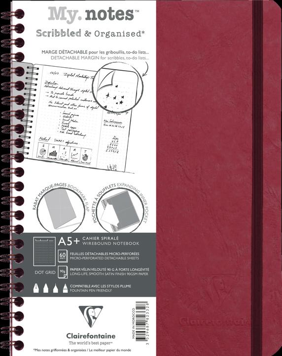 Immagine prodotto Clairefontaine BORSA DELL'ETÀ Il mio. Libretto di appunti (A5+, Rigatura speciale, Copertina rigida)