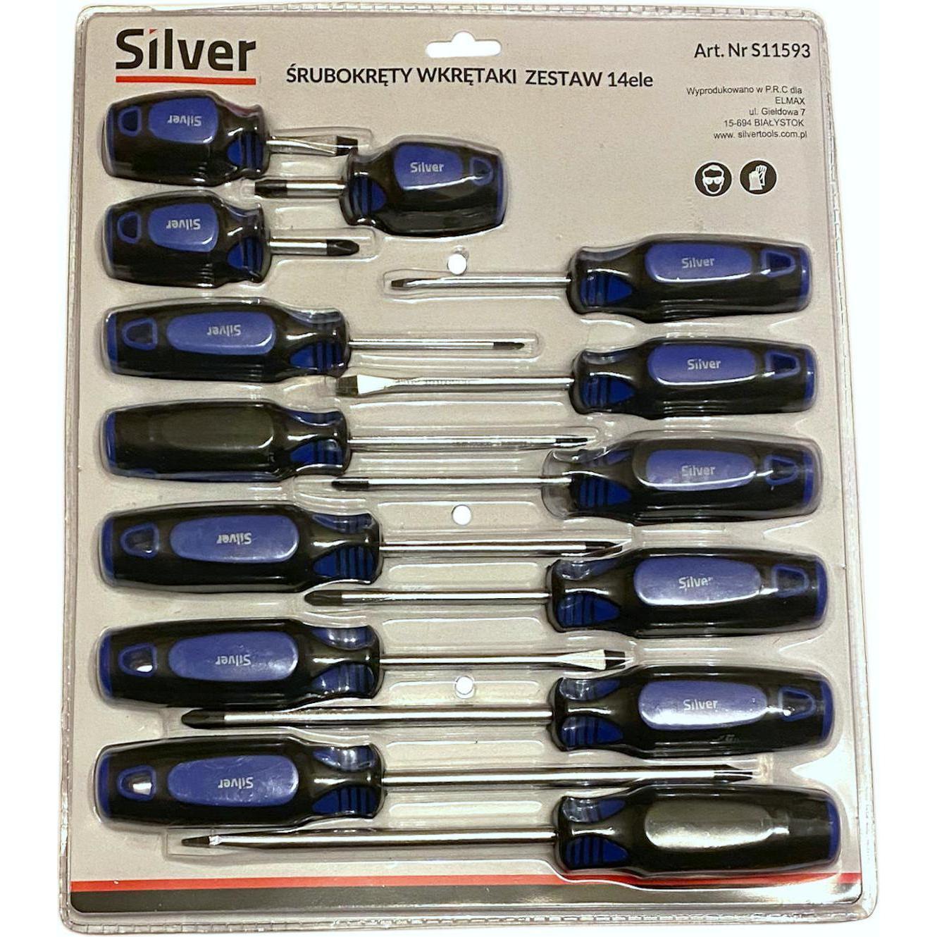 Silver, Schraubenzieher, WKRĘTAKI 14szt. /