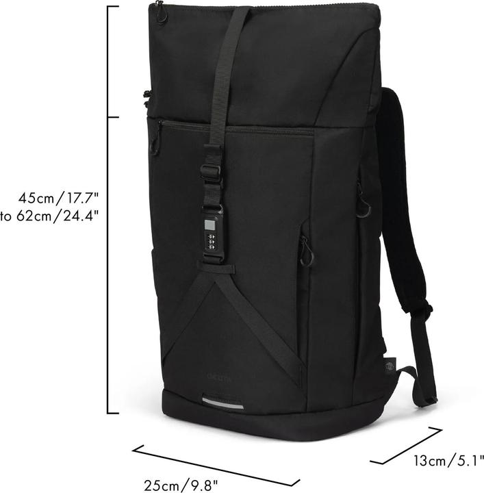 Produktbild Dicota Backpack COMMUTER - Rolltop 13-16, Backpack (26 l)