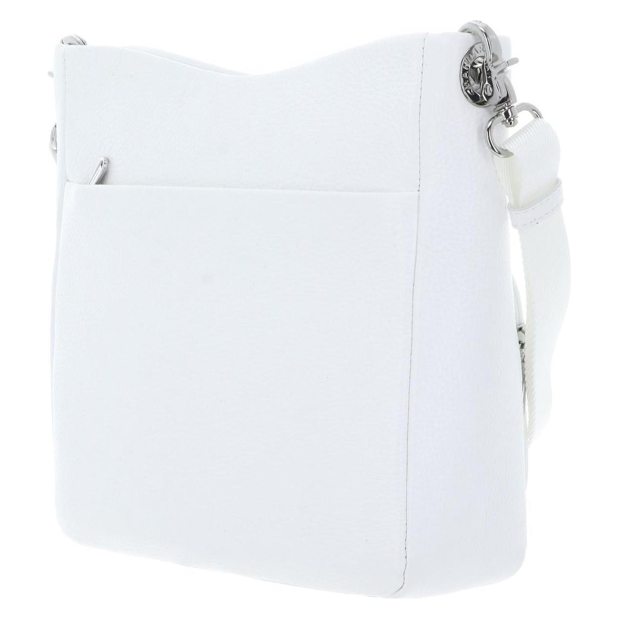 Mandarina Duck, Damen, Handtasche, Mellow Leather Crossover Bag, Weiss