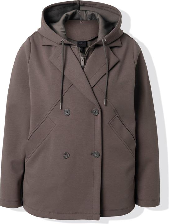 Actual product image Ulla Popken Lapel Collar Scuba Knit Jacket (58, 60)