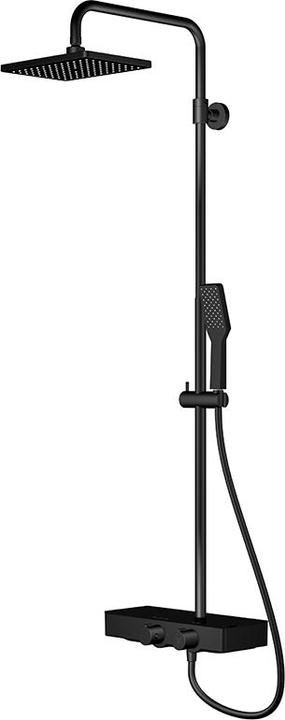 Steinberg Serie 390 douchesysteem, glazen planchet, thermostaat, Easy Clean, regendouche, handdouche