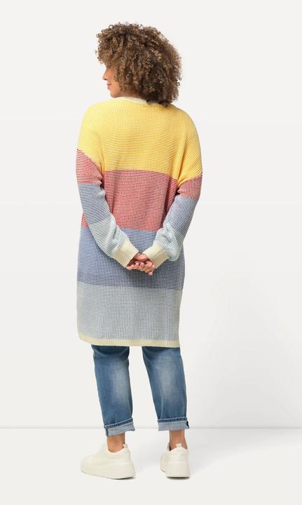 Produktbild Ulla Popken Long-Strickjacke, Oversized, Eggshape, offene Form (54)