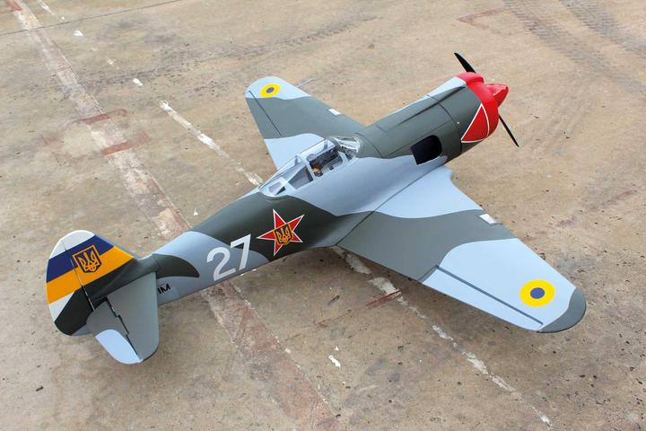 Productafbeelding Seagull Models SG-Models ) YAK-3U 63" 20cc MET elektrisch intrekbaar landingsgestel ARF (Warbird)