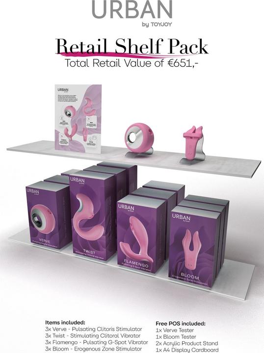 Actual product image ToyJoy Urban FEMALE Shelf Pack (-)