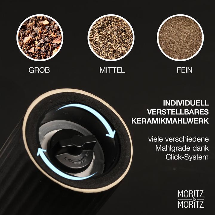 Actual product image Moritz & Moritz Spice mill set with ceramic grinder (Pepper, Salt)