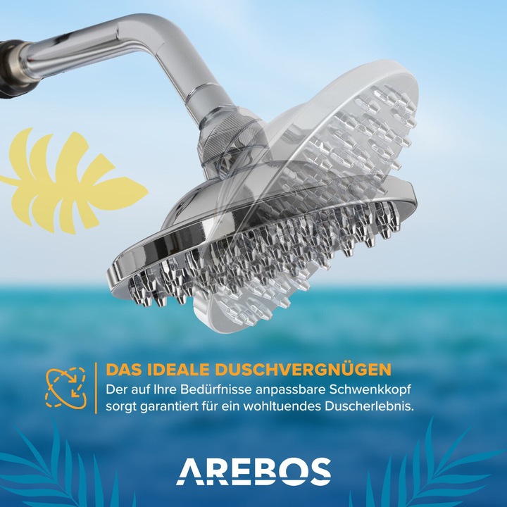 Produktbild Arebos Solardusche + Bodenelement
