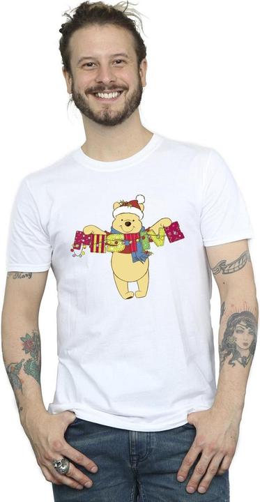 Actual product image Disney Mens Winnie The Pooh Festive T-Shirt (4XL)