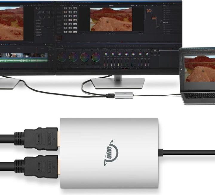 Image du produit OWC USB-C Dual HDMI 4K For Apple Silicon M1 to M4 (HDMI, 8.30 cm)