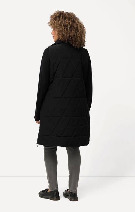 Image du produit Ulla Popken Longue veste matelassée HYPRAR, col montant. Matière technique et matériau recyclé. (50, 52)