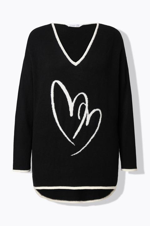 Produktbild Miamoda Pullover, bequeme Passform, Herz-Motiv (54)