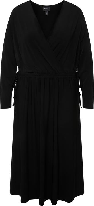 Produktbild Ulla Popken Jerseykleid, A-Linie, Wickeloptik, V-Ausschnitt, Langarm (46, 48)