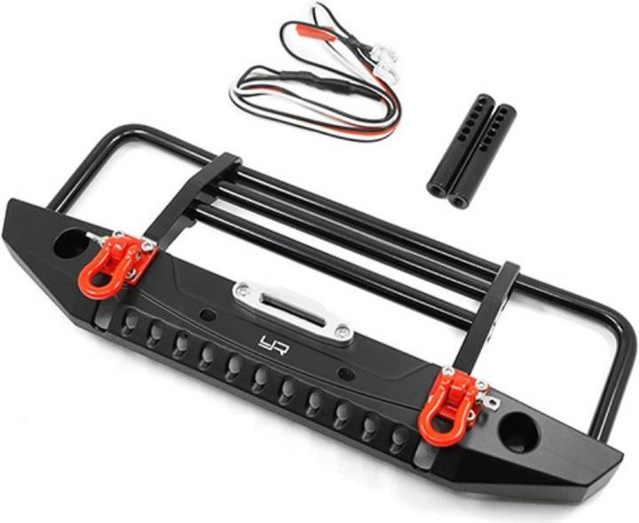 Produktbild Yeah Racing Front Bumper with LED Light for TRX-4, SCX10 II