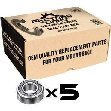 Factory Links Silber Kugellager, 60/22 2Rs (X5)