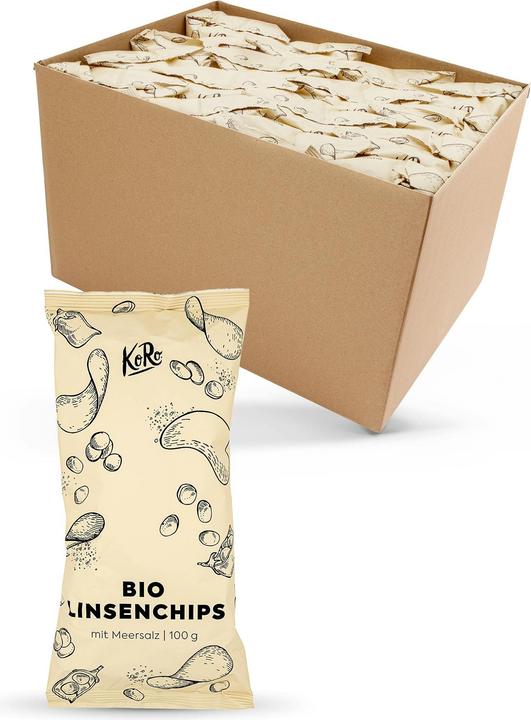 Produktbild KoRo Bio Linsenchips mit Meersalz (1600 g, 16 Stk.)