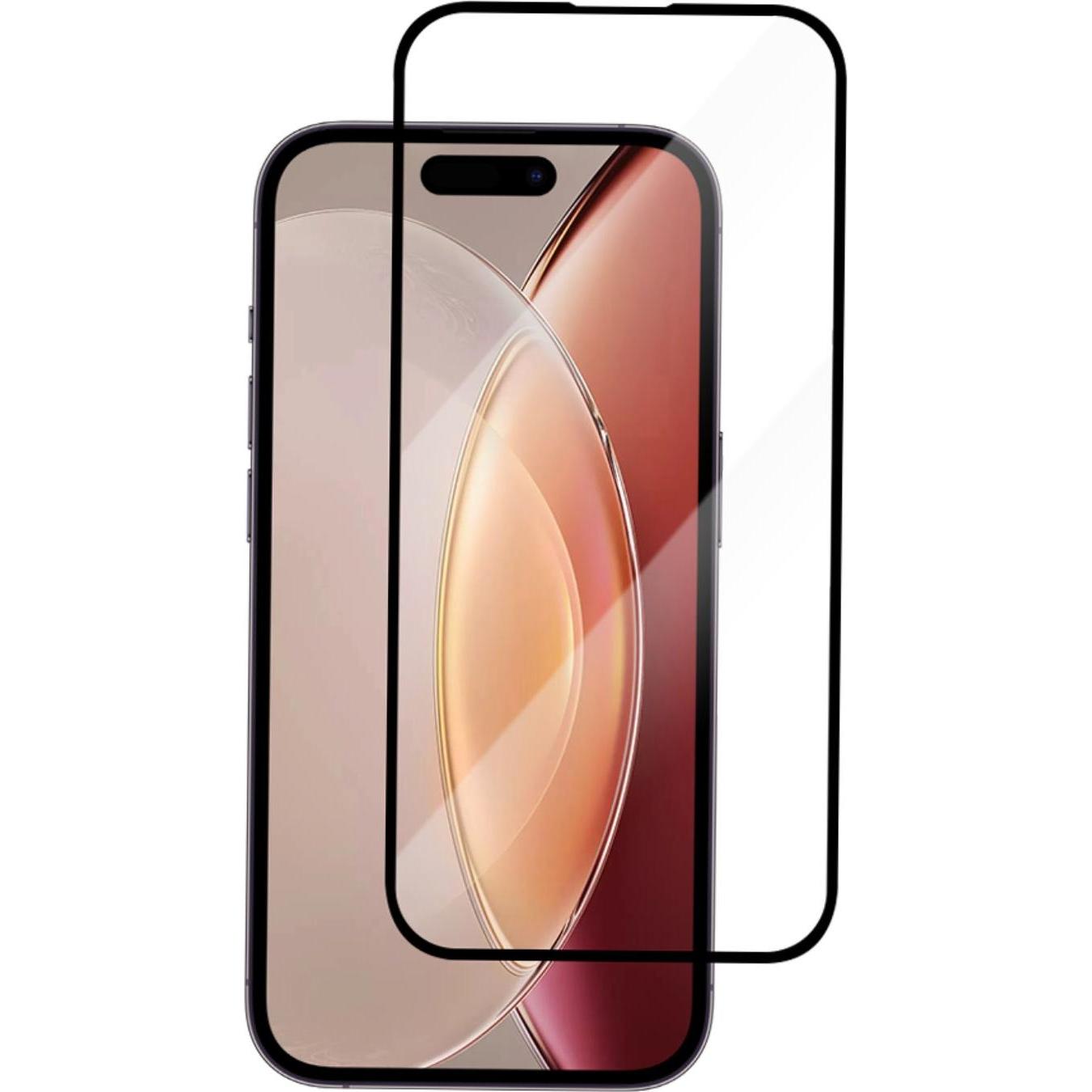 Champion Displayschutzfolie iPhone 15 Pro Schwarz (1 Stück, Apple iPhone 15 Pro), Smartphone Schutzfolie, Schwarz