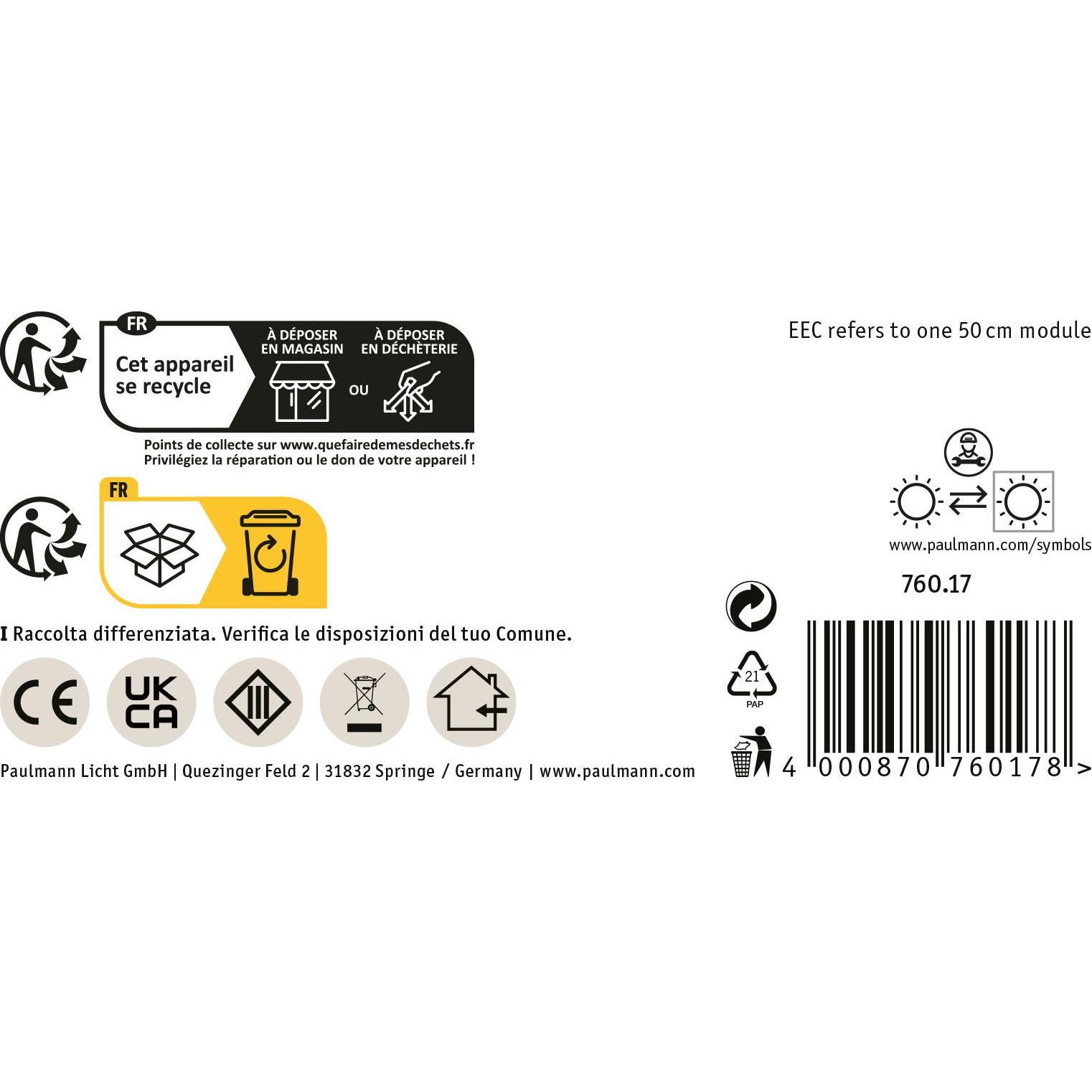 Thumbnail - Paulmann, LED Streifen, Pro Strip Silver P75 (Warmweiss, 500 cm, Indoor)