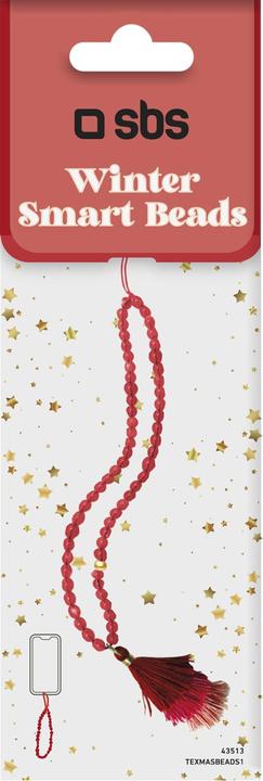 Actual product image SBS Beaded wrist charm strap for smartphone