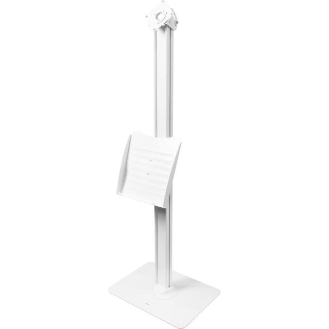 Thumbnail - Deltaco Office Anti-theft Floor stand with brochure holder for iPad 9., Tablet Halterung, Weiss