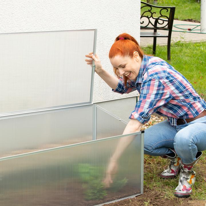 Actual product image Relaxdays Cold Frame Aluminium