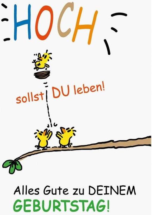 Produktbild ABC Geburtstagskarte Hoch sollst du leben B6 (1 Stk.)