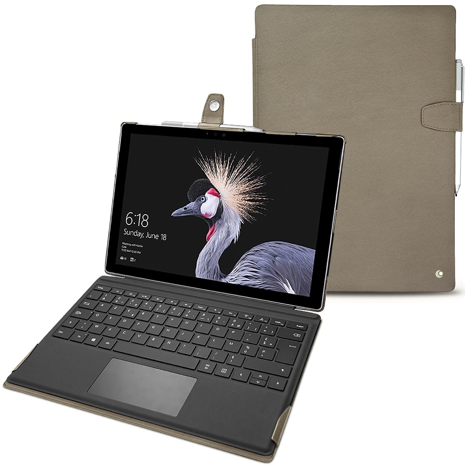 Noreve Lederschutzhülle (12.30", Microsoft), Notebooktasche, Beige