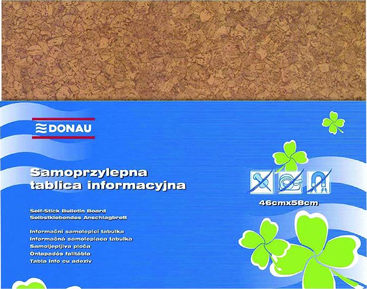 Immagine prodotto Donau Bacheca, 58x46cm, autoadesiva, marrone (Bacheca, 58 x 46 cm)