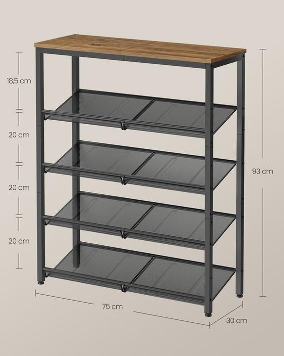 Immagine prodotto Vasagle Oklahoma (75 x 28 x 93 cm)
