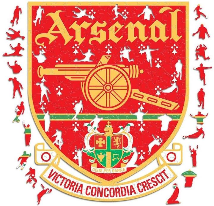 Produktbild Iconic Arsenal FC - Retro Logo - Holz Puzzle Grösse M (270 Teile) (270 Teile)