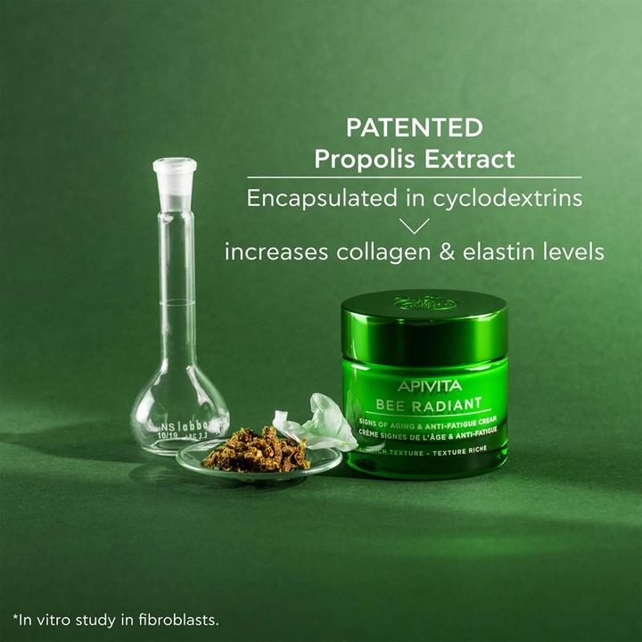 Actual product image Apivita Bee Radiant Signs Of Aging Anti-Fatigue Cream Rich Texture 50ml (50 ml, Day cream)
