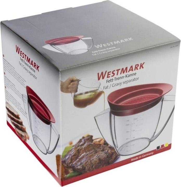 Actual product image Westmark Grease-separating can with sieve (1000 ml)