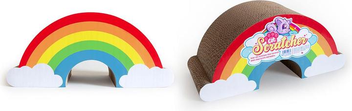 Actual product image Suck UK Rainbow Cat Scratcher (18.70 cm, Multicolor)