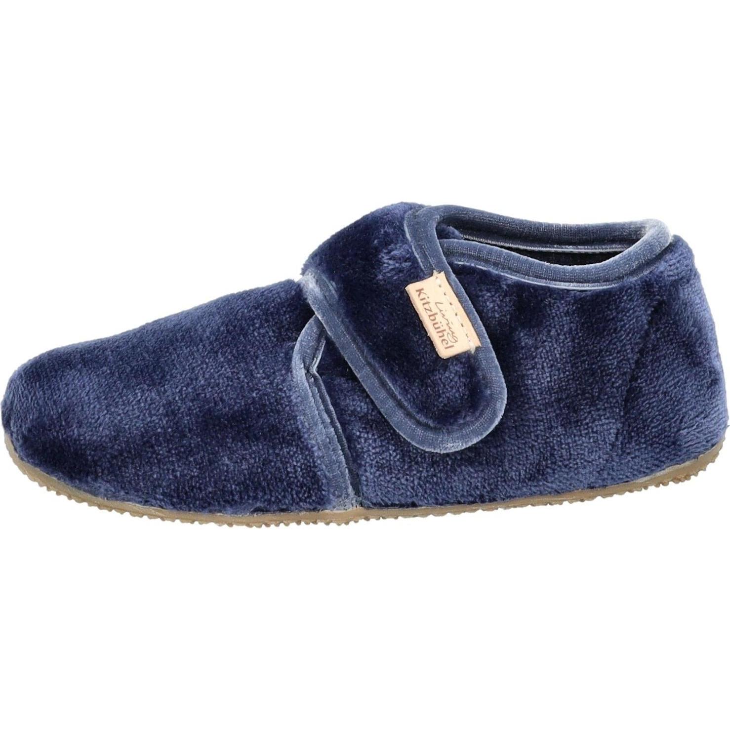 Thumbnail - Living Kitzbühel, Unisex, Babyschuhe, Baby's Klettschuh Samt Unifarben, Blau, (29)