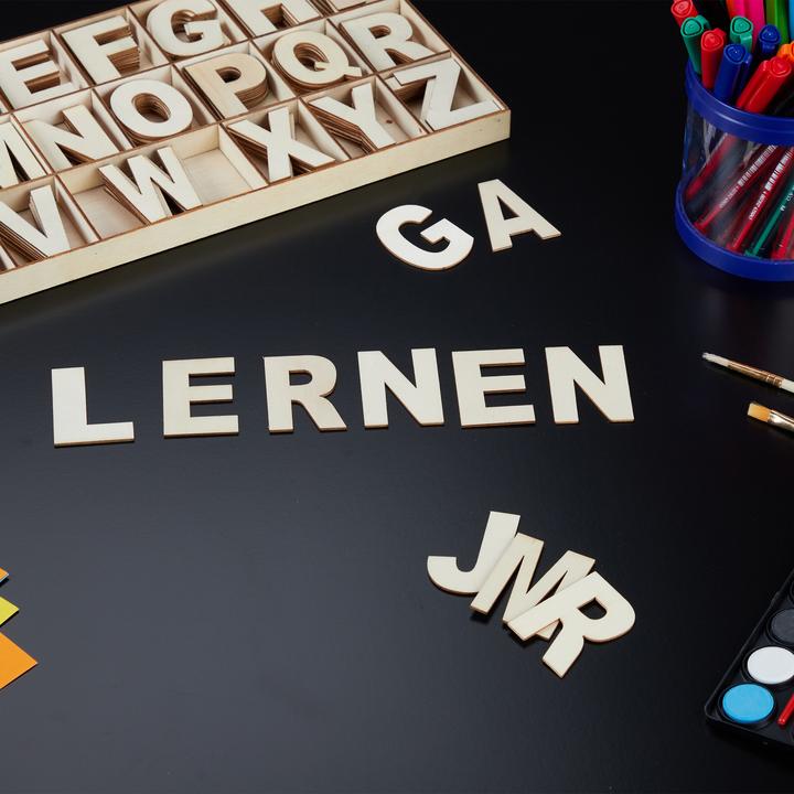 Image du produit Relaxdays 208pcs Lettres en bois