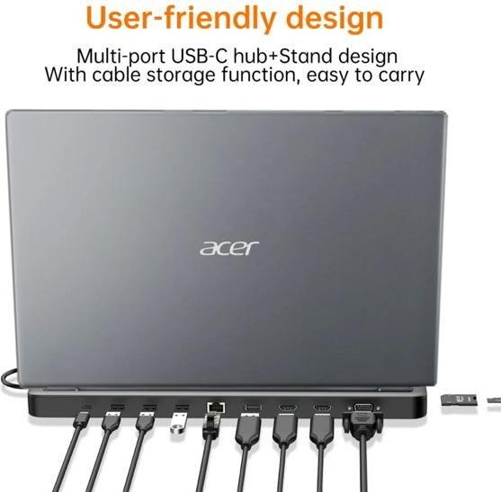 Actual product image Acer HP.DSCAB.015 (USB-C, 13 Ports)