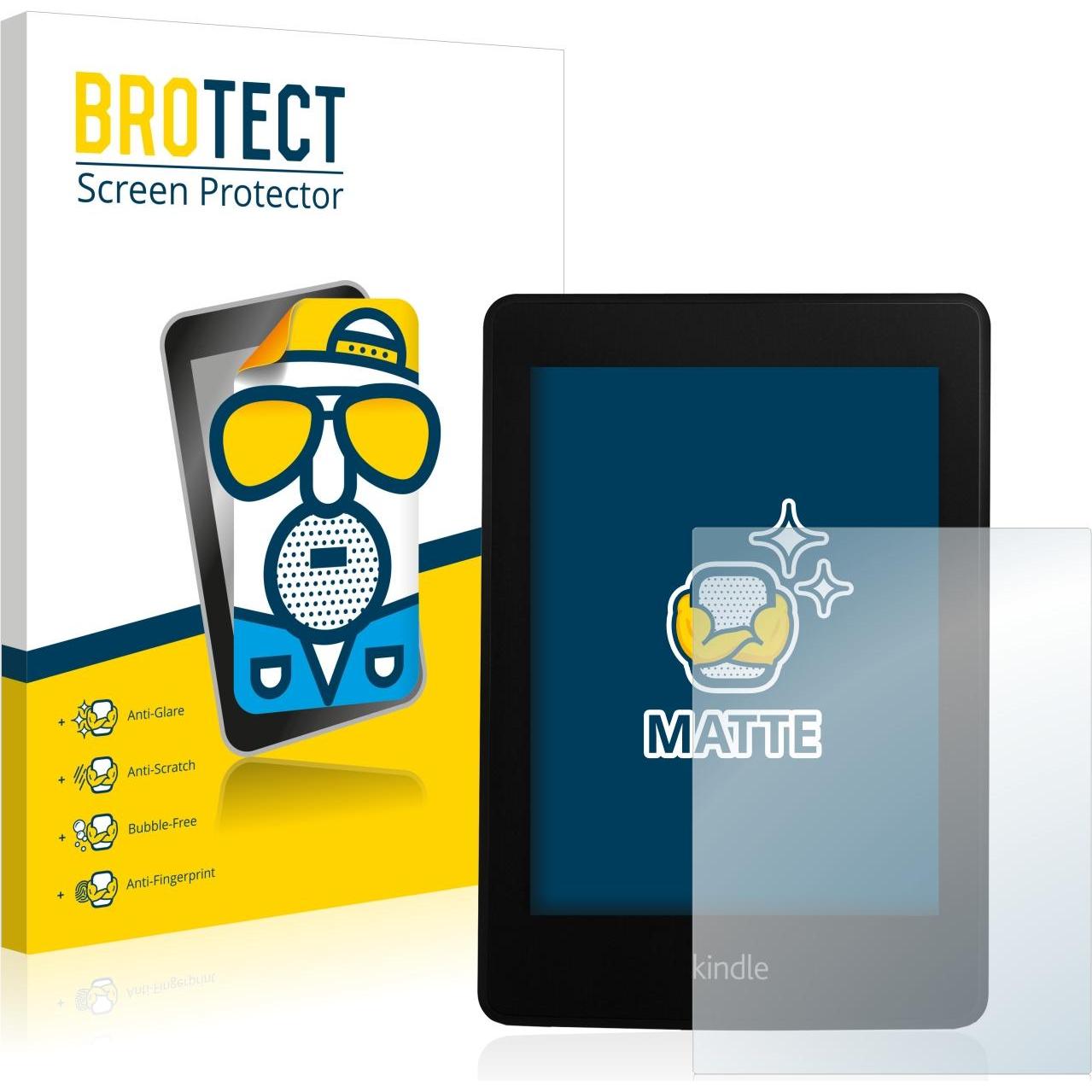 BROTECT Entspiegelungs-Schutzfolie Displayschutz Matt, eReader Zubehör, Grau