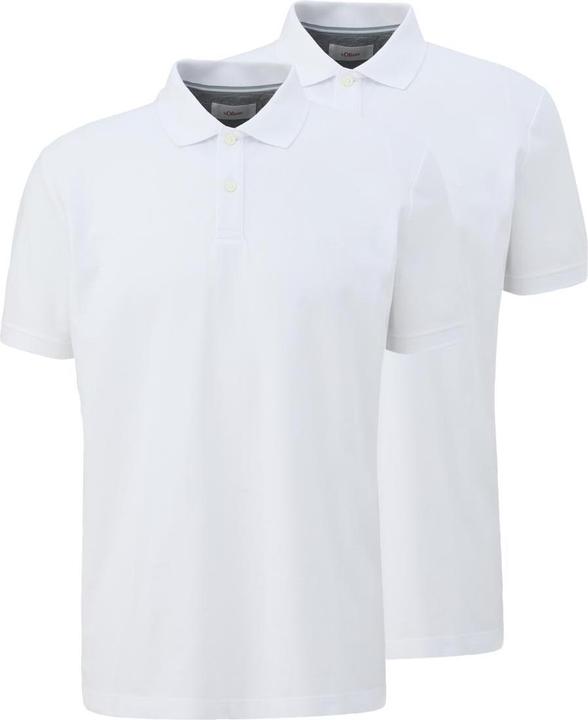 Produktbild s.Oliver Fashion - Basic - Poloshirt - 2er Pack (L Weiss) (L)