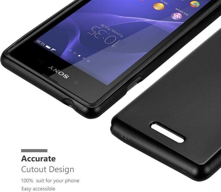 Actual product image Cadorabo TPU Matt Metallic Cover (Sony Xperia E3)