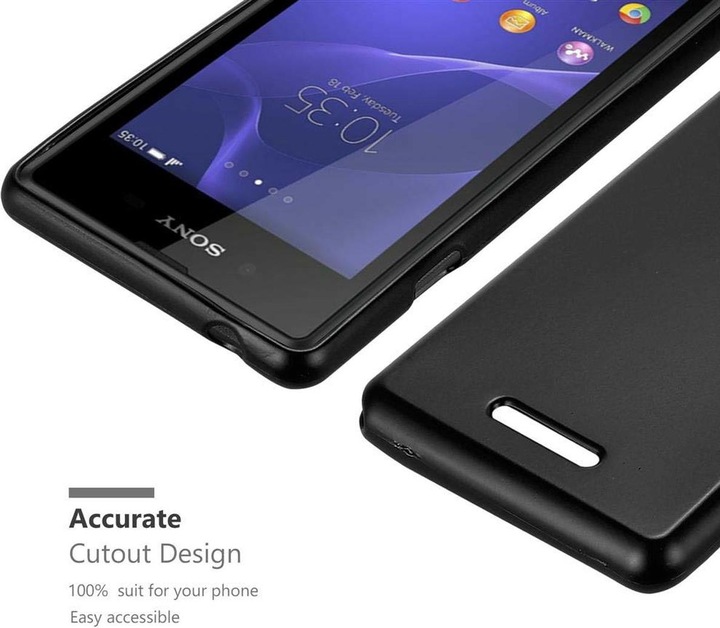 Produktbild Cadorabo TPU Matt Metallic Cover (Sony Xperia E3)
