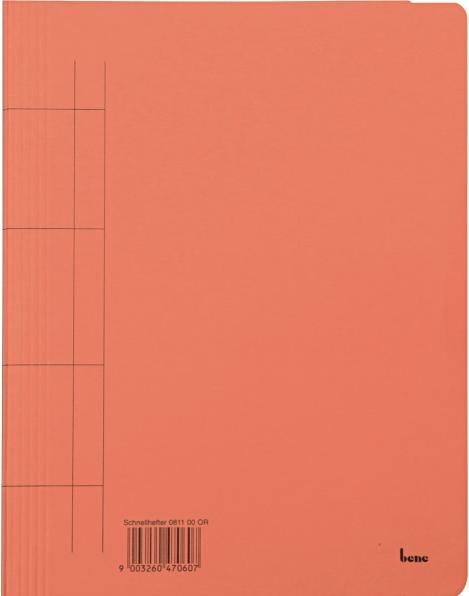 Image du produit Bene Dossier de classement rapide DIN A4 Carton de manille 245 mm x 320 mm Orange (A4, 1x)