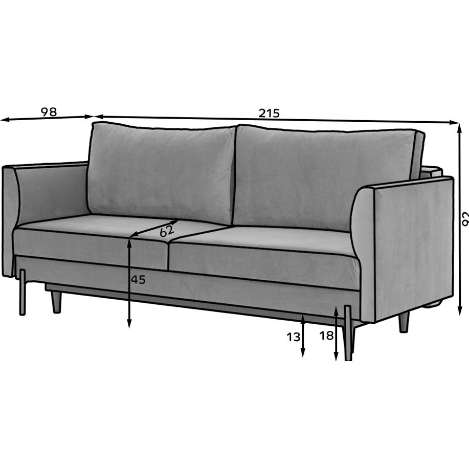 Thumbnail - ELTAP, Sofa, Revi (4-Sitzer, Bettsofa)