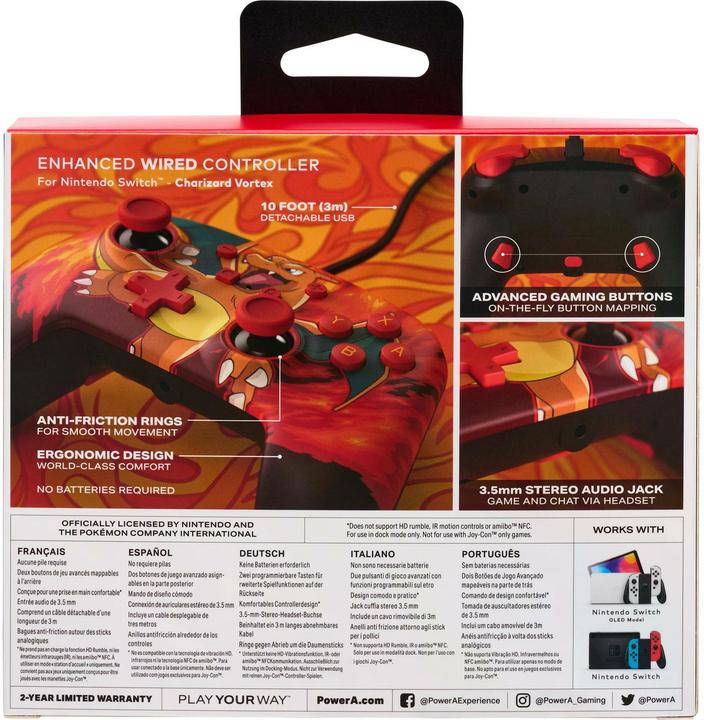 Produktbild PowerA Switch Controller - Charizard Vortex (Switch)