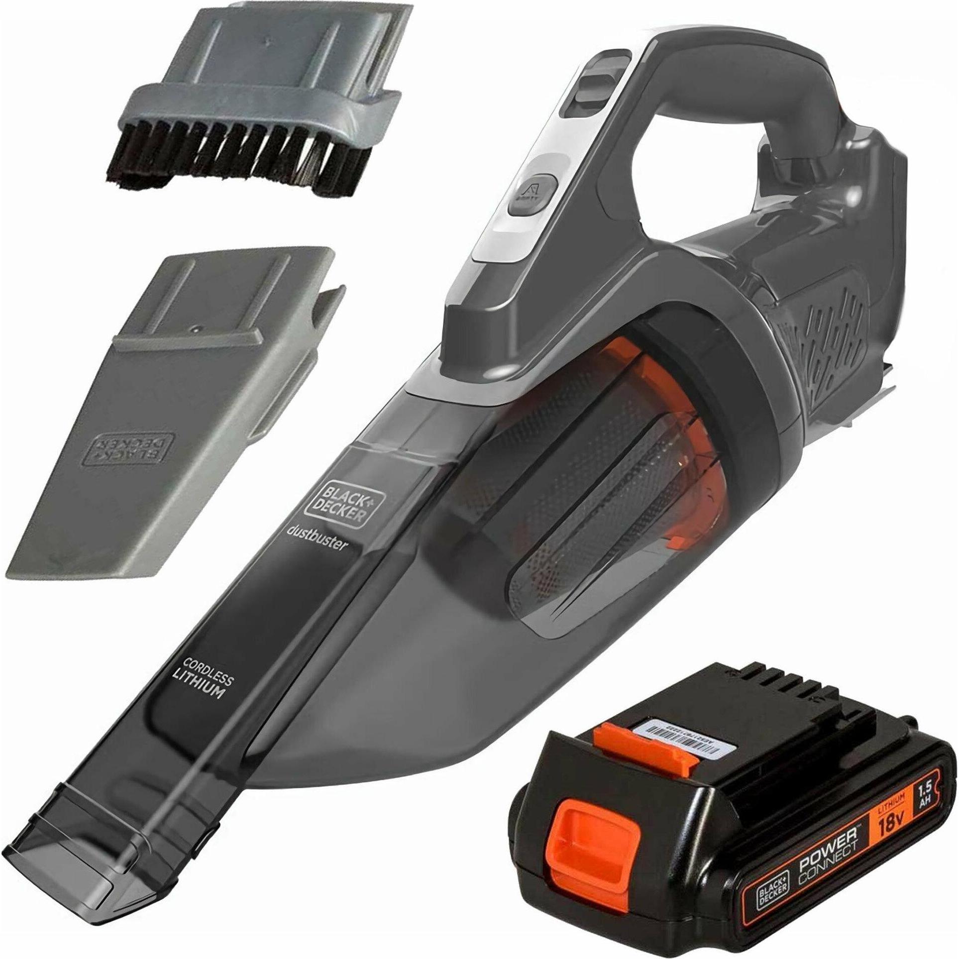 Black & Decker BCHV001C1, Aspirapolvere, Arancia, Nero, Grigio