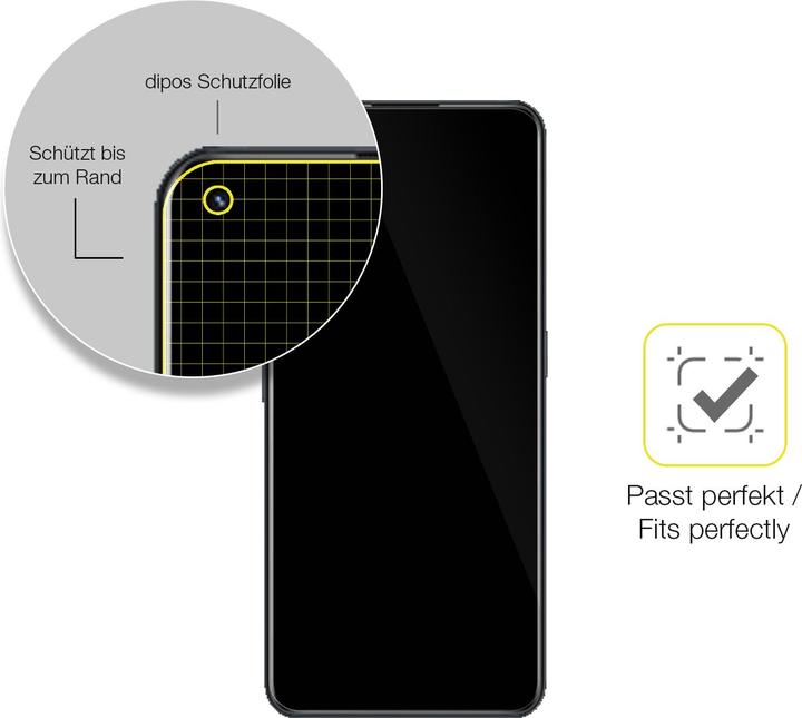 Produktbild Dipos Displayschutzfolie Full-Cover 3D (1 Stück, Realme GT Neo Flash)