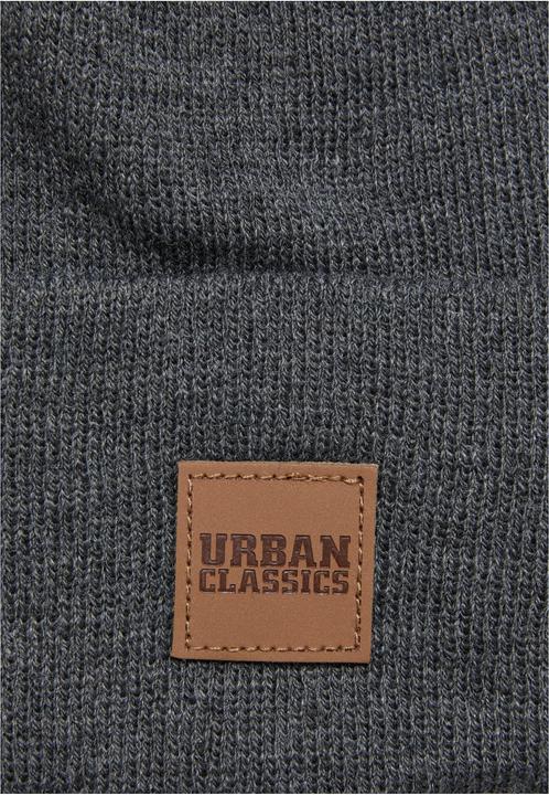 Actual product image Urban Classics Leatherpatch Long Beanie (One size)