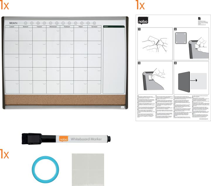 Immagine prodotto Nobo Scheda combinata (58,5 x 43 cm)
