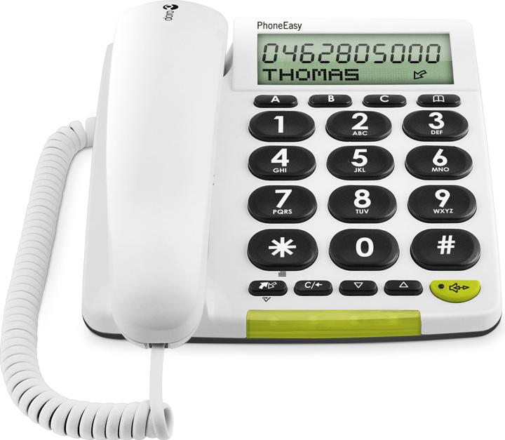 Doro PhoneEasy 312cs Analog telephone Caller ID White