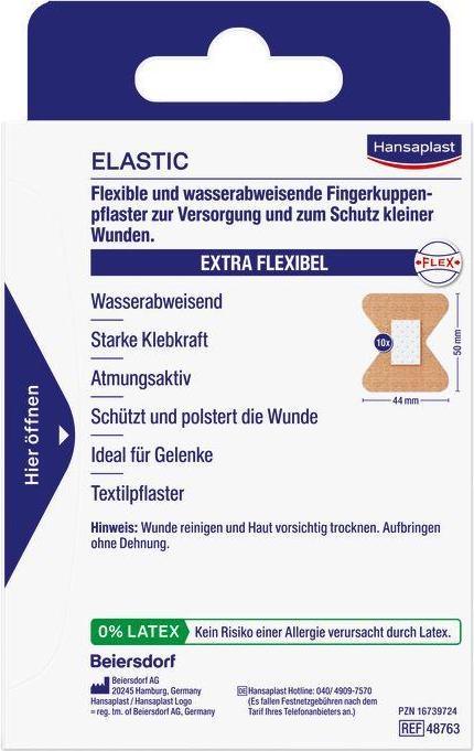 Label énergétique Beiersdorf Hansaplast Ela Fikup 10str (10 x)