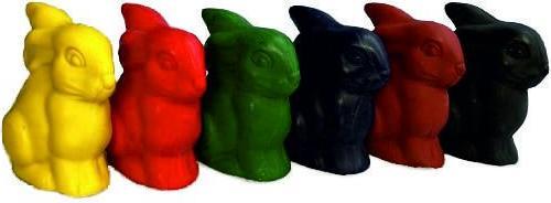 Actual product image ÖkoNorm Wax paint figures "Buni" Classic 6 colors (6 x)
