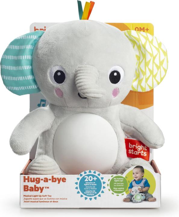 Produktbild Bright Starts Hug-a-bye Baby™ Musikalisches leuchtendes Stofftier (22.70 cm)